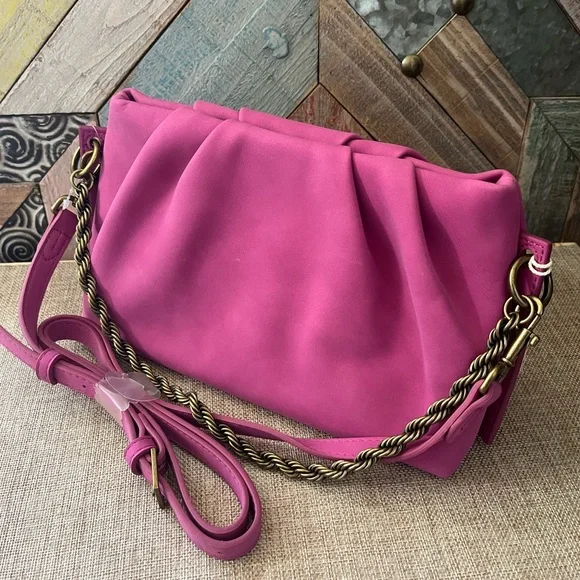 Universal Thread Pink Shoulder Bag with Gold-Tone Chain - Picture 1 of 5